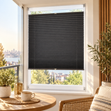 Antrasit plise perde — Balkon görünümü
